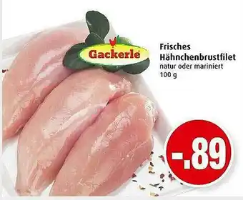 Markant Frisches Hähnchenbrustfilet Gackerle Angebot