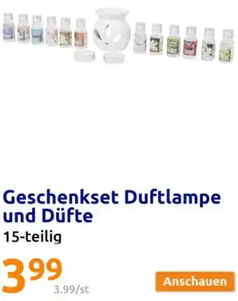 Action Geschenkset Duftlampe und Düfte 15-teilig Angebot