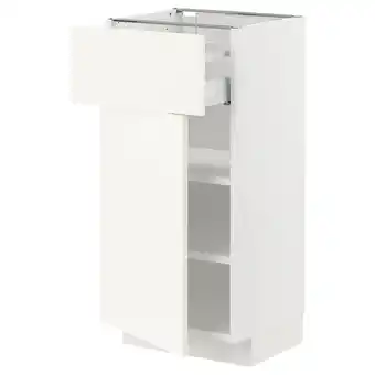 IKEA Metod / maximera unterschrank mit schublade/tür, weiß/vallstena weiß, 40x37 cm Angebot