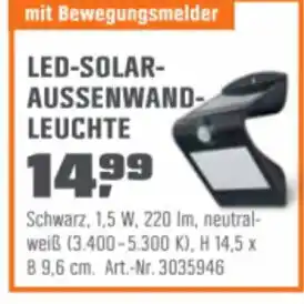 OBI LED Solar Aussenwandleuchte Angebot