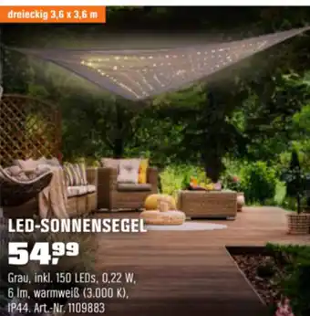 OBI LED Sonnensegel Angebot