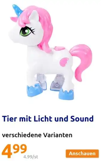 Action Tier mit Licht und Sound Angebot