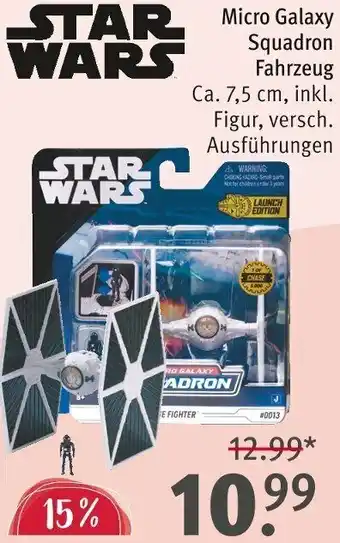 Rossmann STAR WARS Micro Galaxy Squadron Fahrzeug Angebot