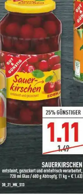 Marktkauf Sauerkirschen Angebot