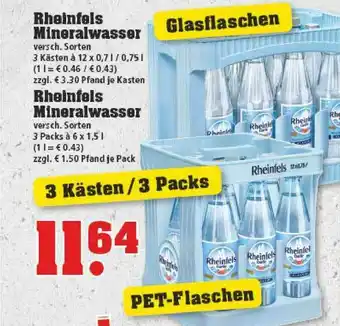 Marktkauf Rheinfels Mineralwasser Angebot