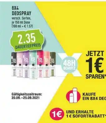 Marktkauf 8x4 Deospray Angebot