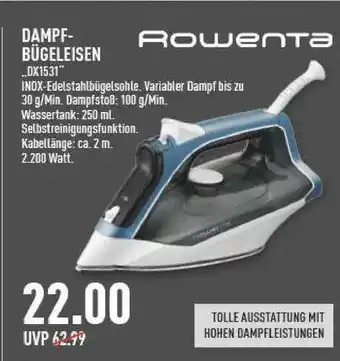 Marktkauf Dampf-bügeleisen „dx1531” Rowenta Angebot