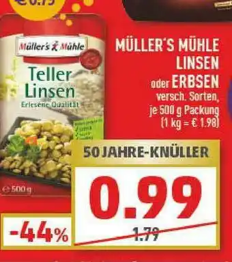 Marktkauf Müller's Mühle Linsen Oder Erbsen Angebot