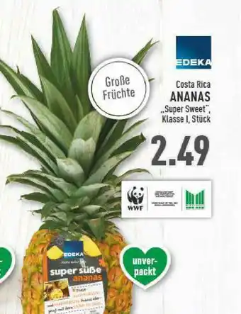 Marktkauf Costa Rica Ananas „super Sweet” Edeka Angebot