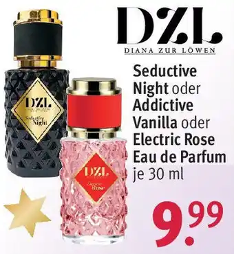 Rossmann DZL Seductive Night oder Addictive Vanilla oder Electric Rose Eau de Parfum 30 ml Angebot