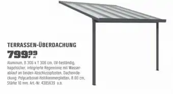 OBI Terrassen überdachung Angebot