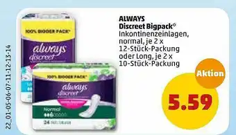 PENNY Always Discreet Bigpack Angebot