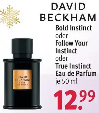 Rossmann DAVID BECKHAM Bold Instinct oder Follow Your Instinct oder True Instinct Eau de Parfum 50 ml Angebot