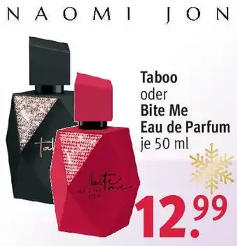 Rossmann Naomi Jon Taboo oder Bite Me Eau de Parfum 50 ml Angebot