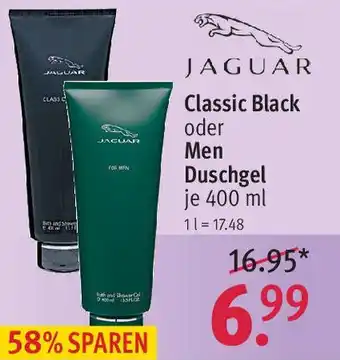 Rossmann JAGUAR Classic Black oder Men Duschgel 400 ml Angebot