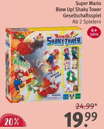 Rossmann Super Mario Blow Up! Shaky Tower Gesellschaftsspiel Angebot