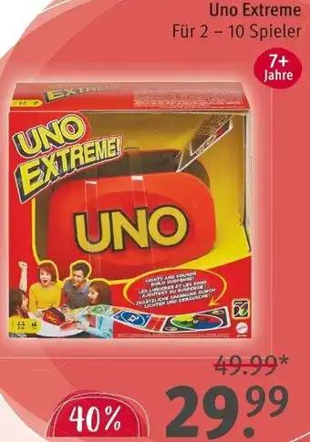 Rossmann Uno Extreme Angebot