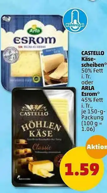 PENNY Castello Käsescheiben Oder Arla Esrom Angebot