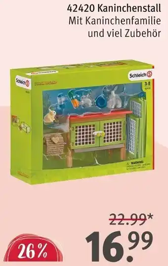 Rossmann Schleich 42420 Kaninchenstall Angebot