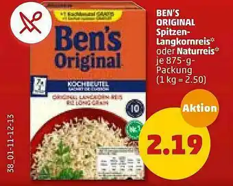 PENNY Ben's Original Spitzen-langkornreis Oder Naturreis Angebot