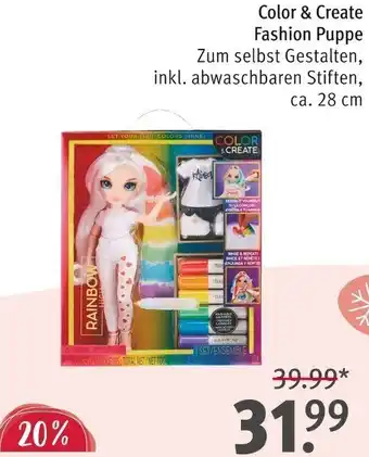 Rossmann RAINBOW HIGH Color & Create Fashion Puppe Angebot