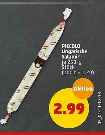 PENNY Piccolo Ungarische Salami Angebot