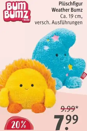 Rossmann Plüschfigur Weather Bumz Angebot