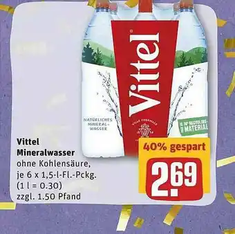 REWE Vittel Mineralwasser Angebot