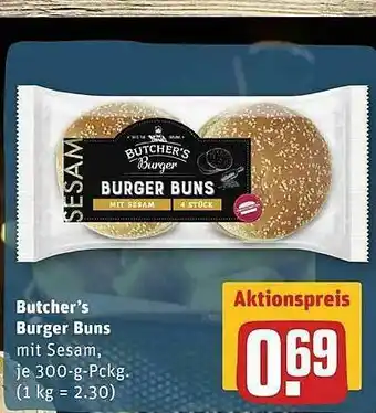 REWE Butcher's Burger Buns Angebot