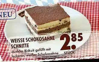 Marktkauf Weisse Schokosahne Schnitte Angebot