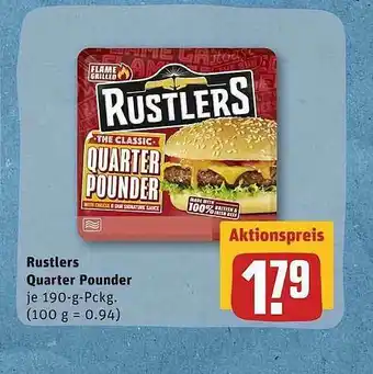 REWE Rustlers Quarter Pounder Angebot