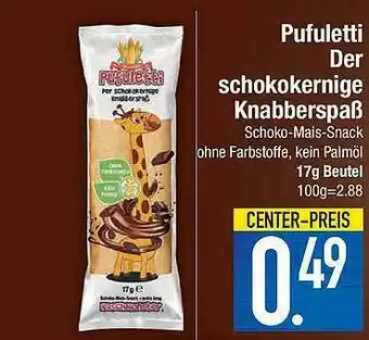 Marktkauf Pufuletti Der Schokokernige Knabberspaß Angebot