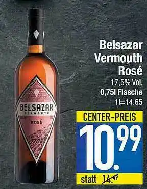 Marktkauf Belsazar Vermouth Rosé Angebot