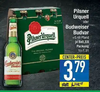 Marktkauf Pilsner Urquell Oder Budweiser Budvar Angebot