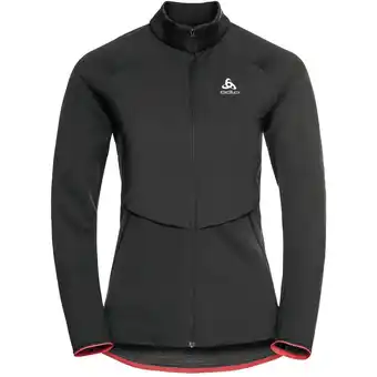 Intersport Odlo damen unterjacke mid layer full zip sesvenna hy black xl Angebot