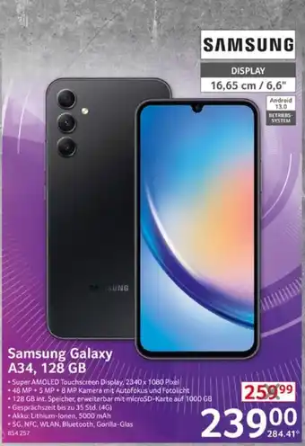 Selgros Samsung Galaxy A34, 128 GB Angebot