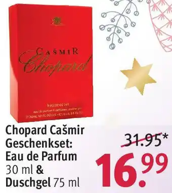 Rossmann Chopard Cašmir Geschenkset: Eau de Parfum 30 ml & Duschgel 75 ml Angebot