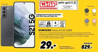 MEDIMAX Samsung Galaxy S21 5G 128GB Angebot