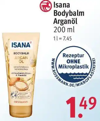 Rossmann Isana Bodybalm Arganöl 200 ml Angebot