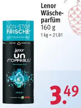 Rossmann Lenor Wäscheparfüm 160 g Angebot