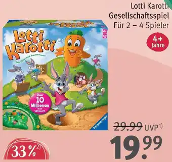 Rossmann Lotti Karotti Gesellschaftsspiel Angebot