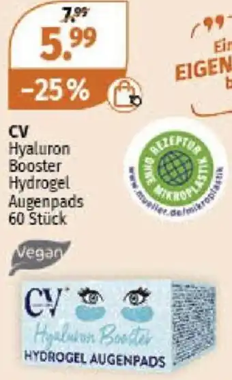 Müller CV Hyaluron Booster Hydrogel Augenpads 60 Stück Angebot