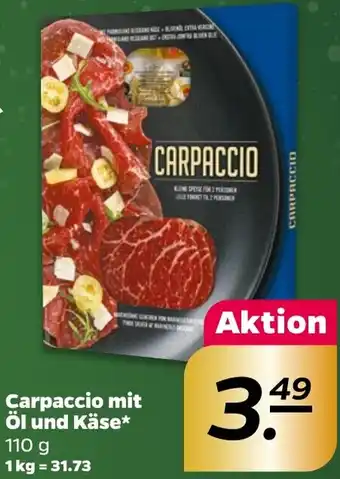 NETTO Carpaccio mit Öl und Käse 110 g Angebot