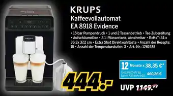 MEDIMAX Krups Kaffeevollautomat EA 8918 Evidence Angebot