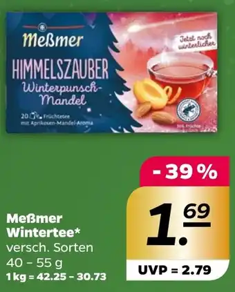 NETTO Meßmer Wintertee 40-55 g Angebot