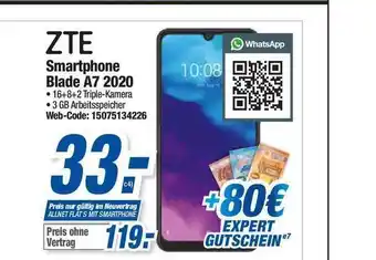 Expert ZTE Smartphone Blade A7 2020 Angebot