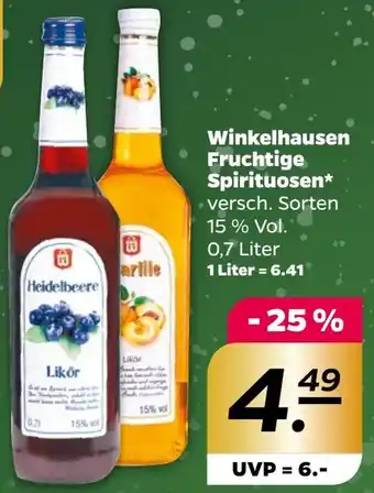 NETTO Winkelhausen Fruchtige Spirituosen 0,7 Liter Angebot