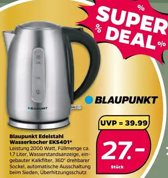 NETTO Blaupunkt Edelstahl Wasserkocher EKS401 Angebot