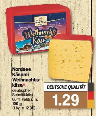 Famila Nord West Nordsee Käserei Weihnachtskäse 100 g Angebot