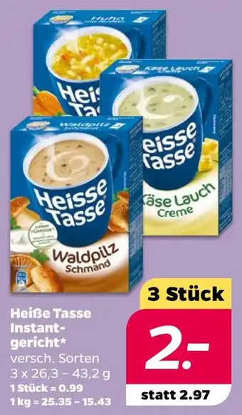 NETTO Heiße Tasse Instantgericht 3x26,3-43,2 g Angebot